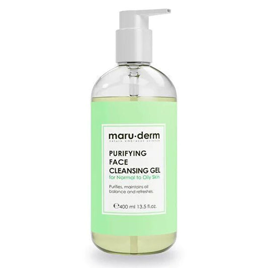 Gel de limpieza facial Maruderm para piel mixta/grasa - Lavado facial con ácido salicílico, libre de SLS y SLES, 13.53 fl oz