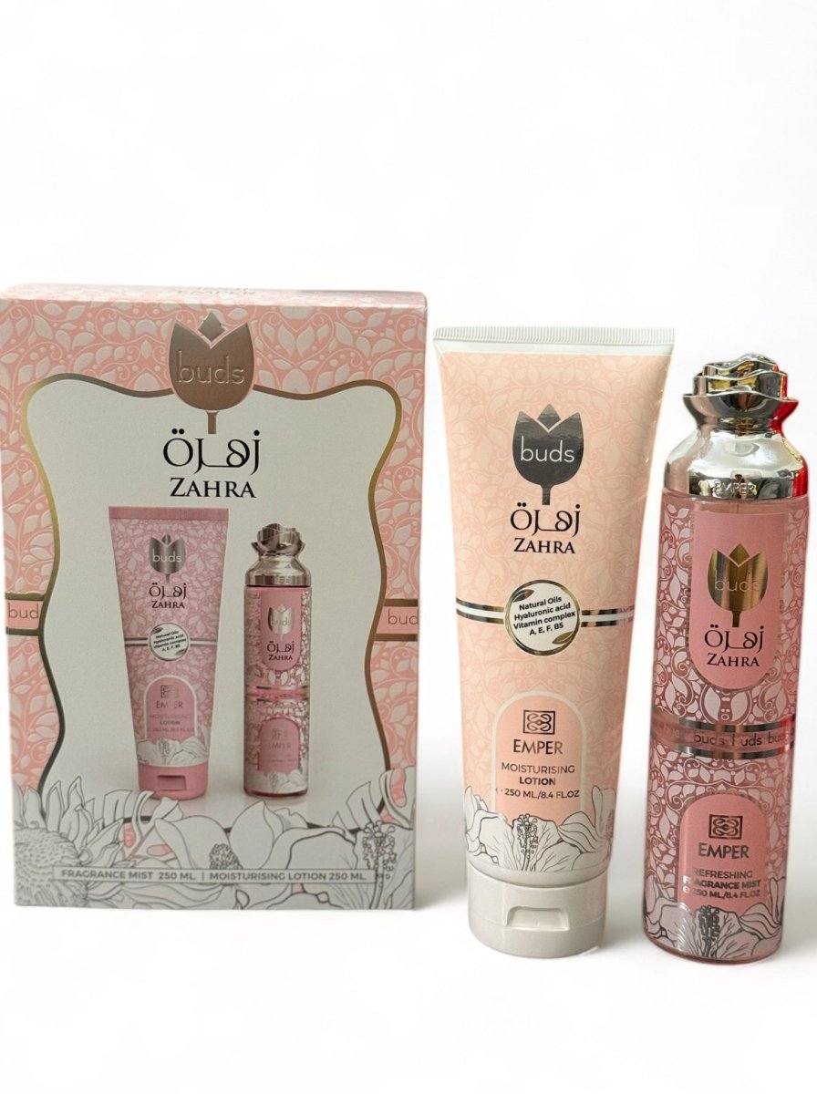 Emper Zahra Buds Gift Set - Fragrance Mist & Moisturizing Lotion (250ml)