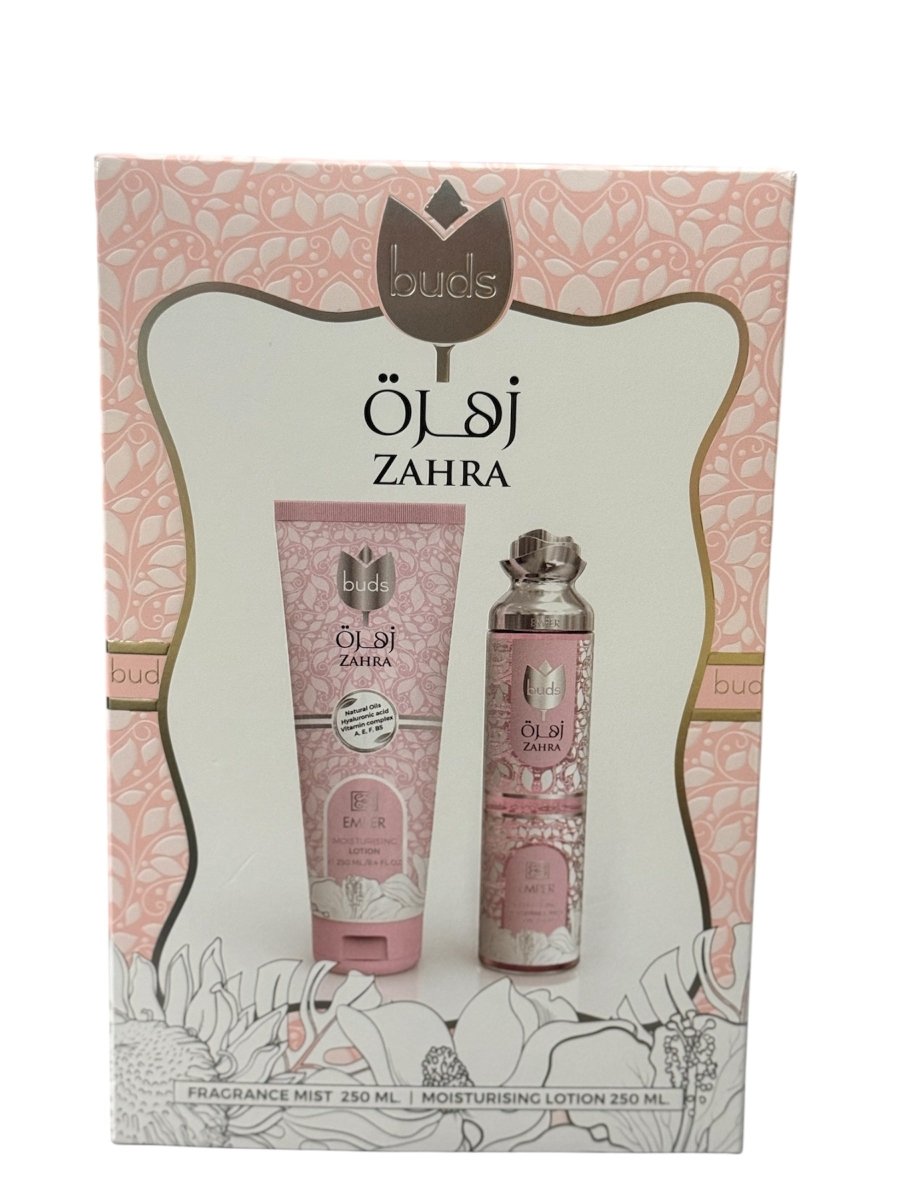Emper Zahra Buds Gift Set - Fragrance Mist & Moisturizing Lotion (250ml)