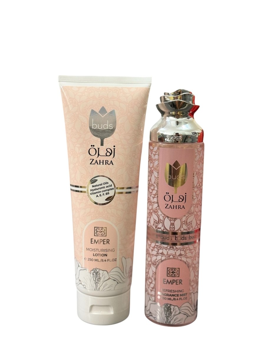 Emper Zahra Buds Gift Set - Fragrance Mist & Moisturizing Lotion (250ml)