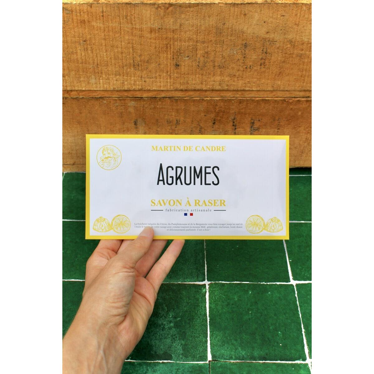 Jabón de afeitar Martin de Candre, colección cítricos Agrumes