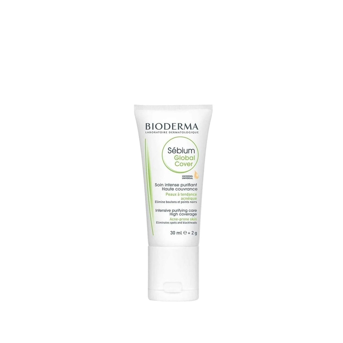 Bioderma Sebium Global Cover Anti-Acne Colored Moisturizer for Acne-Prone Skin - 30ml
