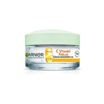 Gel hidratante diario con vitamina C Garnier Skin Naturals para piel normal - 1.69 fl oz, cuidado de la piel natural con propiedades antioxidantes