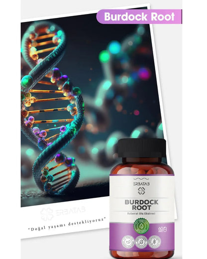 Suplemento herbal de extracto de raíz de bardana Erbatab, 60 cápsulas