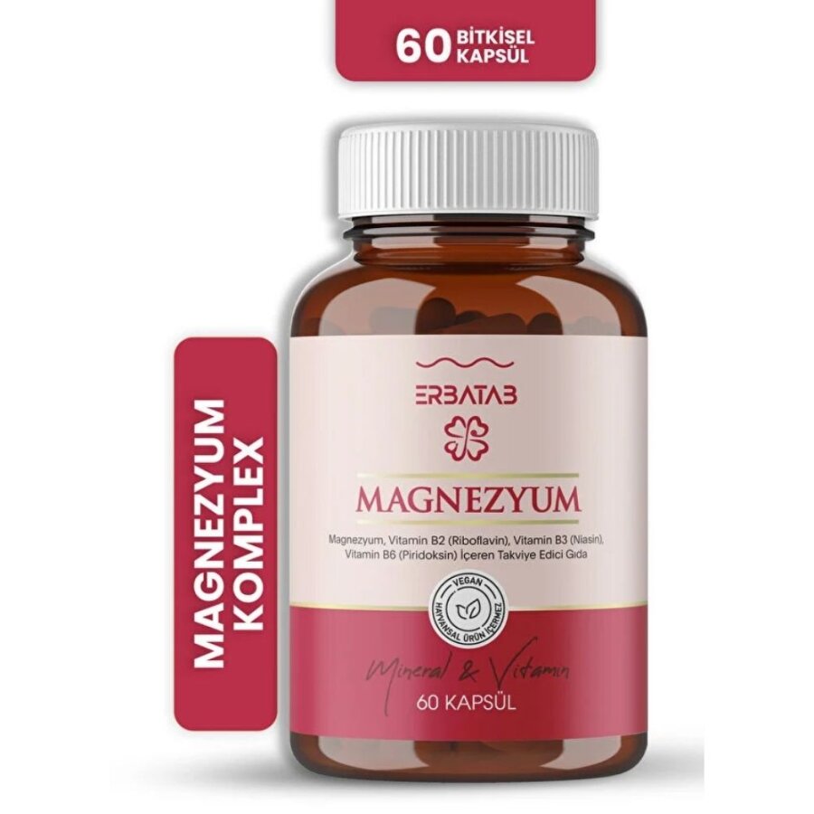 Erbatab Magnesium Triple Form Complex with B Vitamins 60 Capsules