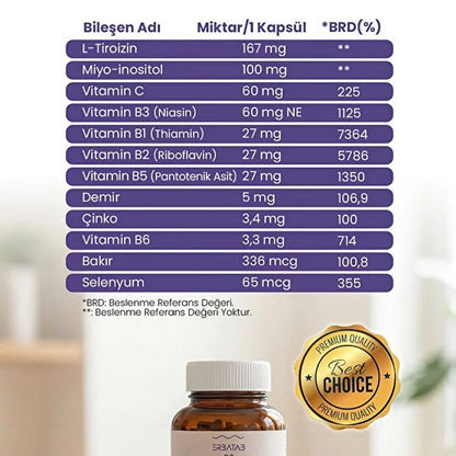 Erbatab Thyrobex Multivitamine & Soutien Minéral 60 Gélules