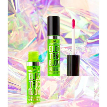 Baume teinté changeant de couleur Essence Electric Glow pour lèvres et joues 6 g