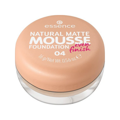 Fond de teint mousse mat naturel Essence 04 Natural Finish 16 g