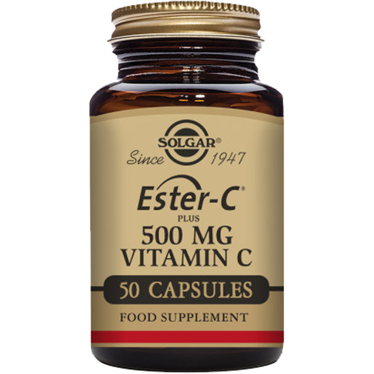 Solgar Ester-C Plus 500 mg Vitamin C 45 Capsules - 5 Oz Vitamin C Supplement Pasteur Pharmacy