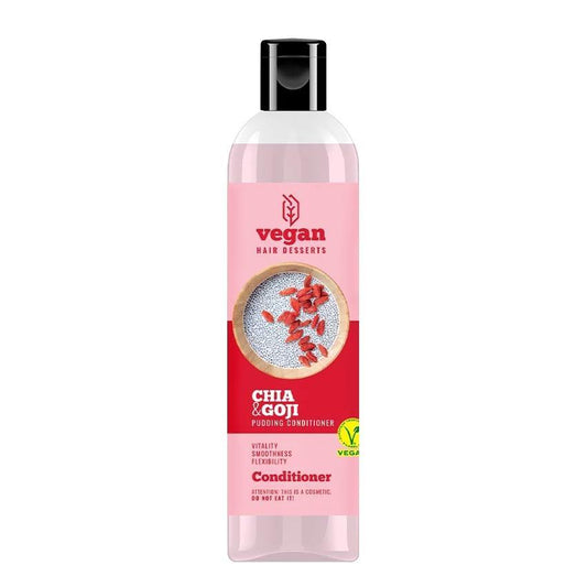 Vegan Hair Desserts: Chia & Goji Pudding Conditioner - Deeply Moisturizing, Frizz Control, Vegan - Revitalize Dry, Damaged Hair Naturally.