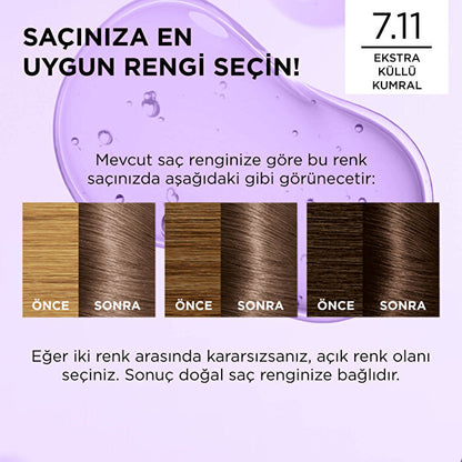 L'Oréal Paris Excellence Cool Crème Tinte para el cabello 7.11 - Rubio cenizo extra | 100% cobertura de canas