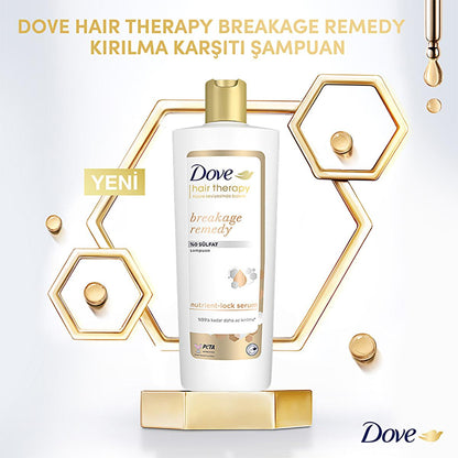 Champú Dove Hair Therapy Breakage Remedy: cuidado capilar nutritivo y anticaída para cabello dañado y frágil