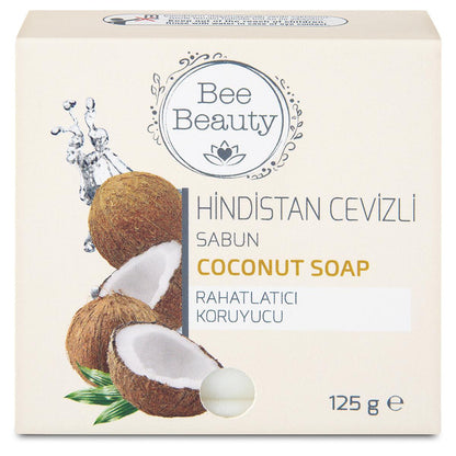 Savon à la noix de coco Bee Beauty pour le soin de la peau - Savon hydratant naturel aux bienfaits de l'huile de coco