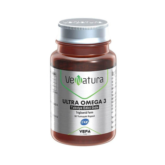 VeNatura Ultra Omega 3: Fish Oil - 30 Easy-to-Swallow Capsules