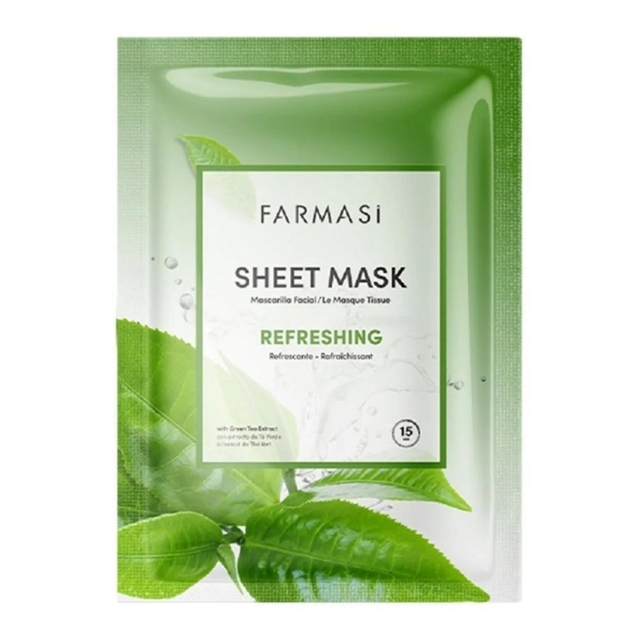 Farmasi Refreshing Green Tea Sheet Mask for Revitalized Skin