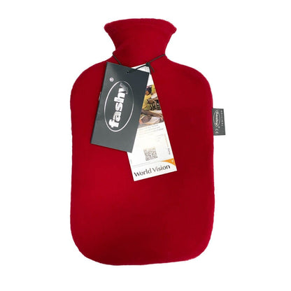 Bolsa de agua caliente inodora Fashy con funda - 2 litros | Calidad certificada