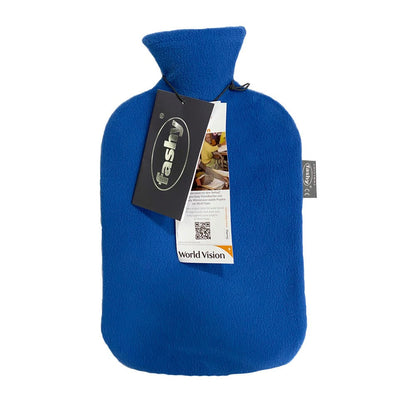 Bolsa de agua caliente inodora Fashy con funda - 2 litros | Calidad certificada