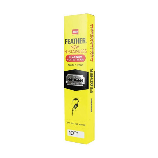 Feather New Hi-Stainless Platinum Coated Double Edge Blades - 20x10 Pack Shaving & Grooming Pasteur Pharmacy