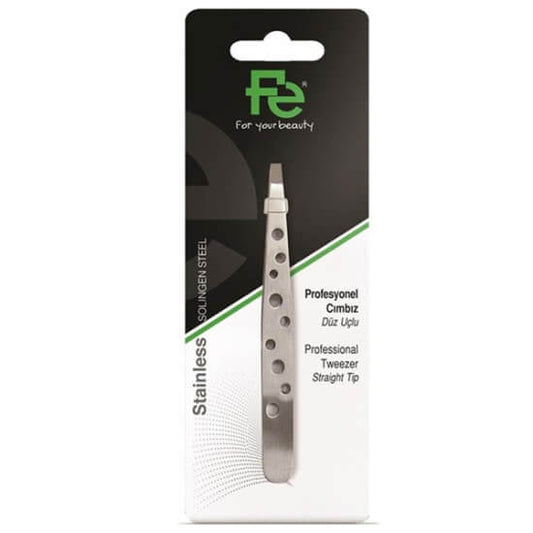 Fe Professional Straight Tip Tweezers for Precision Grooming