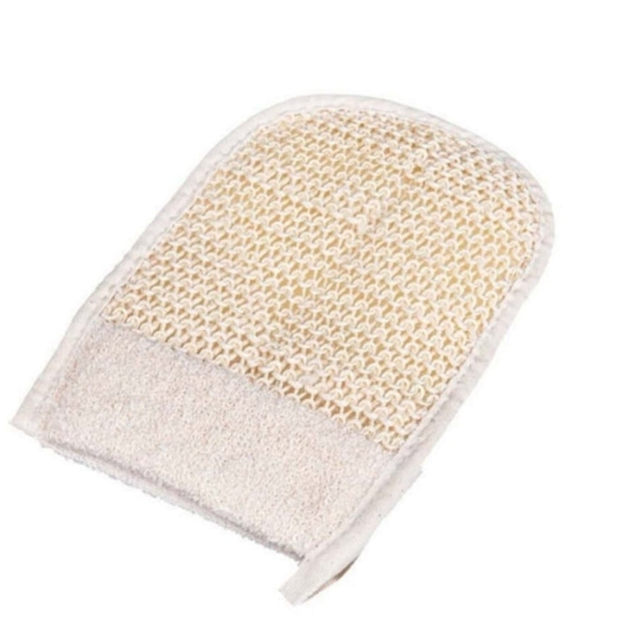 Fe Sisal Bath Glove with Terry Cloth for Smooth Skin