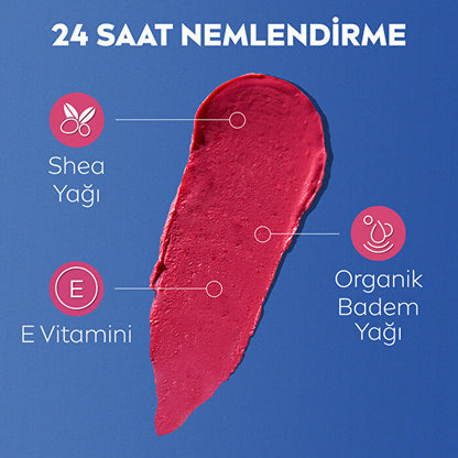 Crema labial con color Nivea Pink 4.8g - Hidratante con FPS 30 | 3 en 1