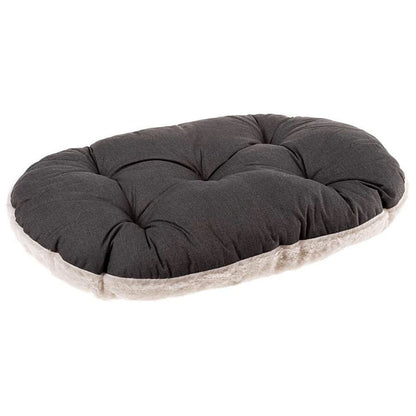 Cama para mascotas Ferplast 55 4 Relax de felpa, marrón y beige