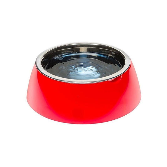 Gamelle pour animal en acier Ferplast Jolie antidérapante rouge 850 ml