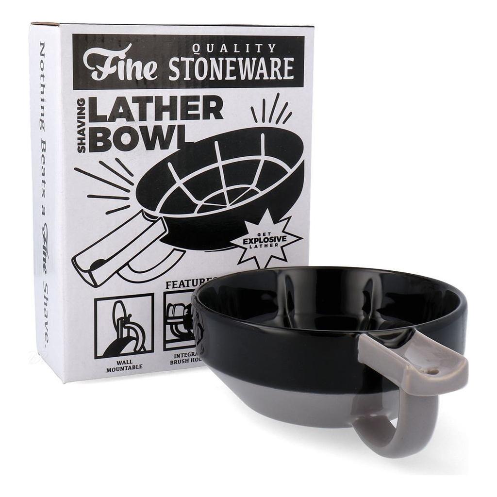 Fine Black and Gray Lather Bowl Shaving & Grooming Pasteur Pharmacy