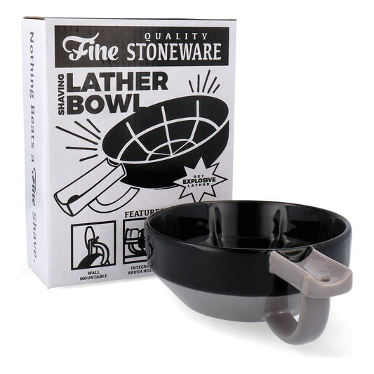 Fine Black and Gray Lather Bowl Shaving & Grooming Pasteur Pharmacy