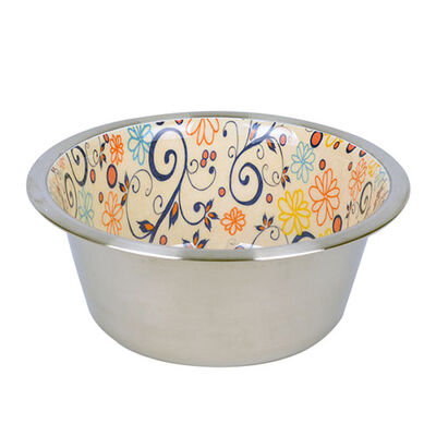 Flip Ceramic Coated Stainless Steel Dog Bowl 945 ml