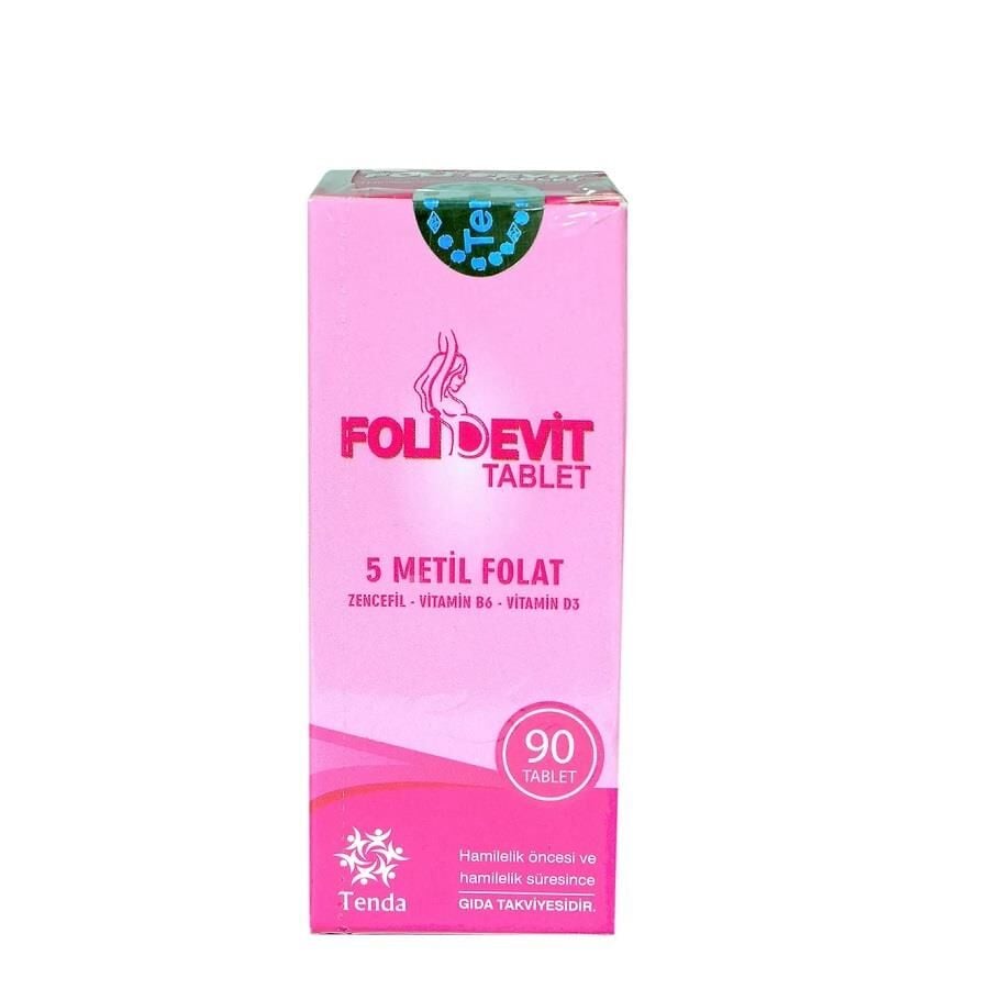 Tenda Ilac Folidevit Vitamin Supplement with Ginger 30 Tablets
