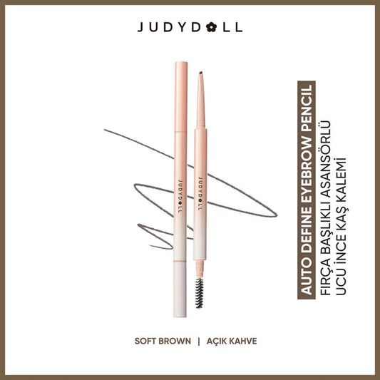 Judydoll Brush Tip Slim Retractable Eyebrow Pencil 03 Soft Brown