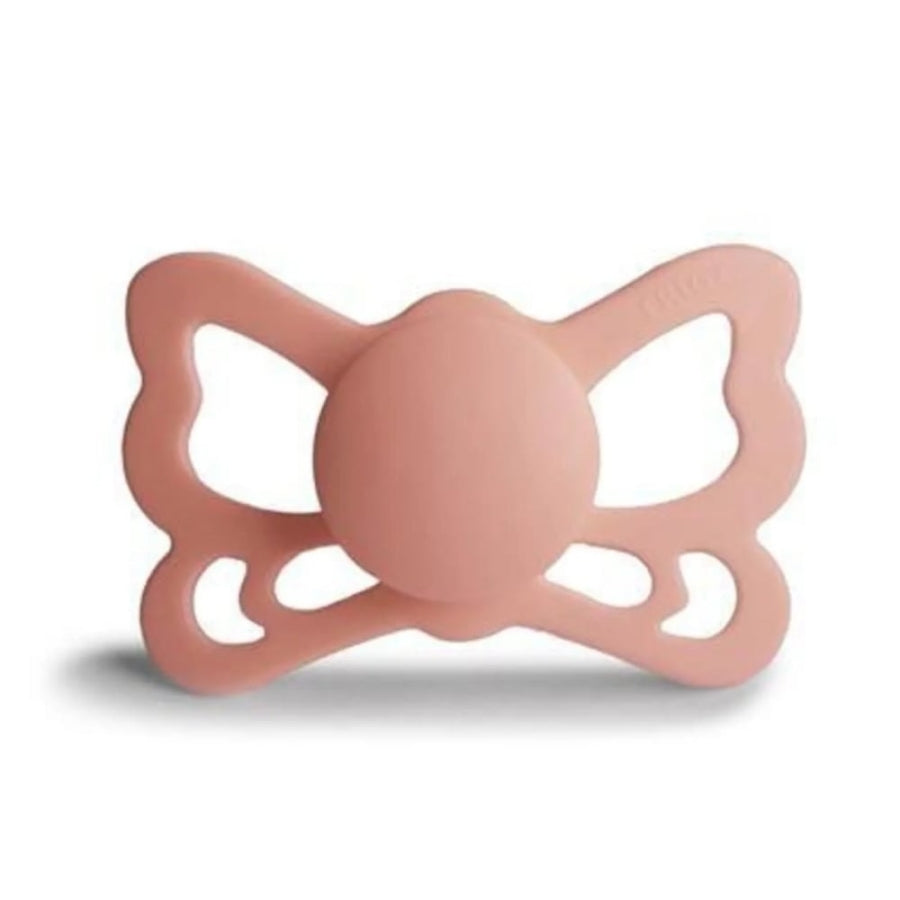 Frigg Butterfly Silicone Pacifier Pretty In Peach 0-6 Months