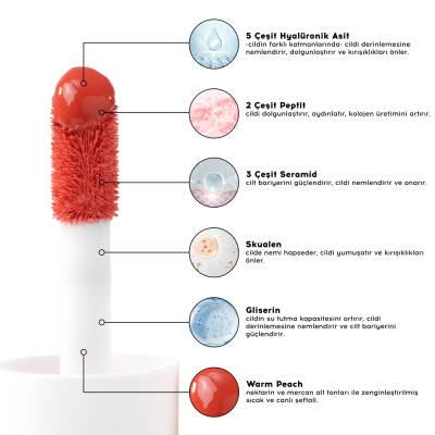Crema multiusos con color para labios, mejillas y ojos de Cream Co. - Maquillaje de brillo natural con ácido hialurónico y péptidos