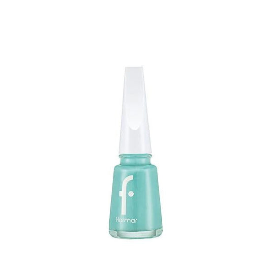 Flormar Nail Enamel 552 Soft Turquoise - Long Lasting, High Pigment Nail Polish with Mineral Enrichment