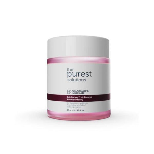 The Purest Solutions Exfoliating Fruit Enzyme Powder Peeling for Gentle Exfoliation and Natural Skincare - Hypoallergenic & Dermatologically Tested