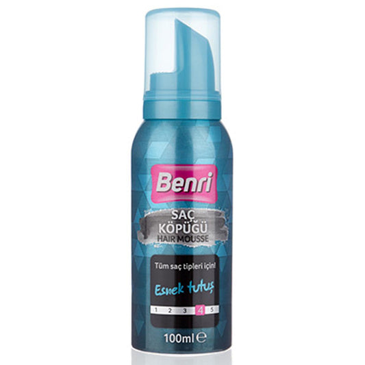 Mousse capillaire Benri 100 ml - Donne du volume, hydrate et coiffe les cheveux