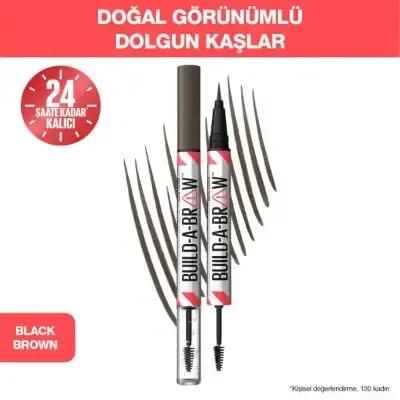 Stylo sourcils 2-en-1 et gel fixateur noir marron de Maybelline : définissez, sculptez et fixez toute la journée. Définisseur et sculpteur de sourcils longue tenue