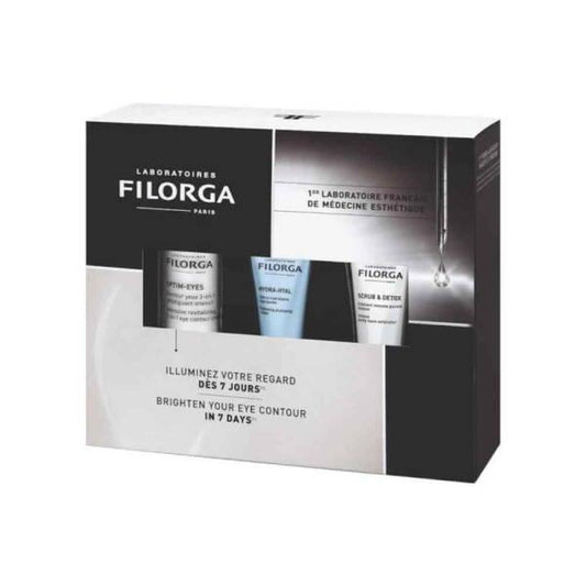 Coffret soin Filorga - Soin contour des yeux à l'acide hyaluronique, soin anti-âge, routine de soin visage