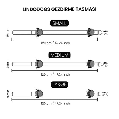 Laisse pour chien Lindo Blue Dream résistante pour petites races