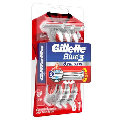 Máquinas de afeitar desechables Gillette Blue 3 Pride para un afeitado suave, 6 unidades
