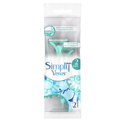 Rasoirs jetables Gillette Simply Venus 2 pour une peau douce, lot de 2