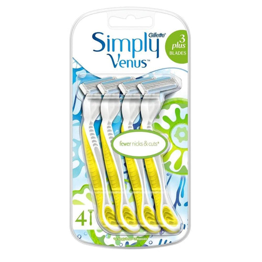 Rasoirs jetables Gillette Venus 3 pour un rasage de près, paquet de 4