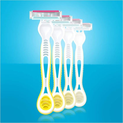 Máquinas de afeitar desechables Gillette Venus 3 para una afeitada suave, 4 unidades