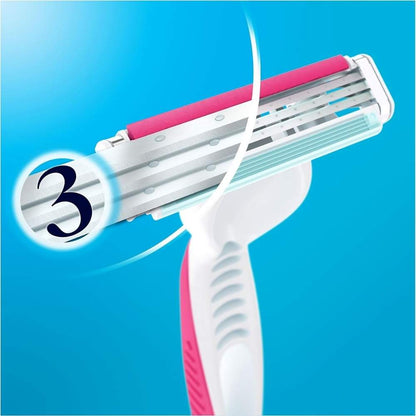 Máquinas de afeitar desechables Gillette Venus 3 para una afeitada suave, 4 unidades