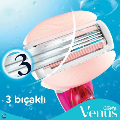 Máquina de afeitar Gillette Venus Comfortglide Spa Breeze y 4 repuestos