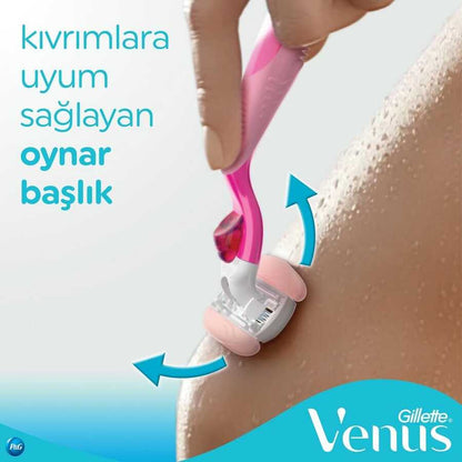 Máquina de afeitar Gillette Venus Comfortglide Spa Breeze y 4 repuestos