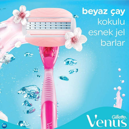 Máquina de afeitar Gillette Venus Comfortglide Spa Breeze y 4 repuestos