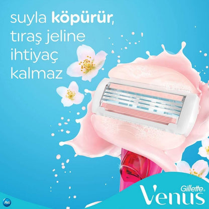 Máquina de afeitar Gillette Venus Comfortglide Spa Breeze y 4 repuestos