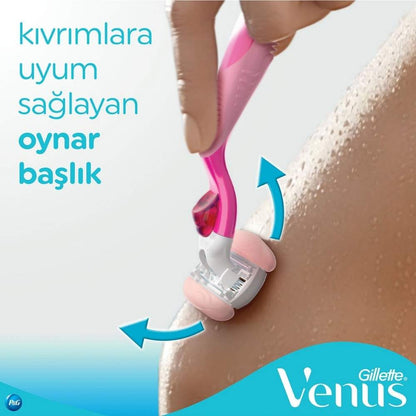 Máquina de afeitar Gillette Venus Comfortglide Spa Breeze y 4 repuestos